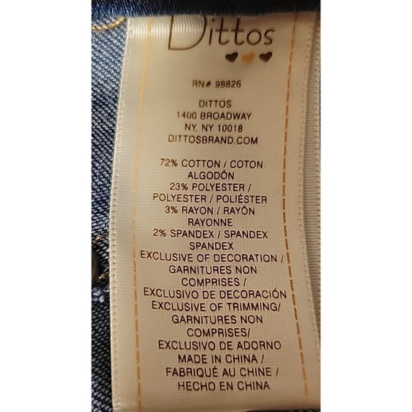 Dittos Distressed Skinny Jeans Country Western Stretch Comfort Utility Size 27 - Picture 9 of 12